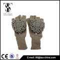 100% acrylic knitted wholesale girl gloves without fingers